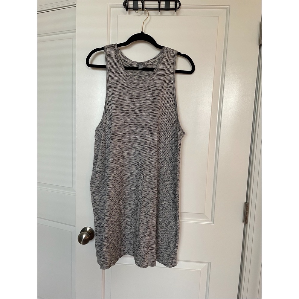 Aerie black and white tank dress size XL